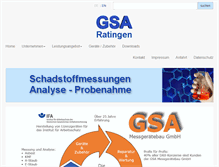 Tablet Screenshot of gsa-ratingen.de